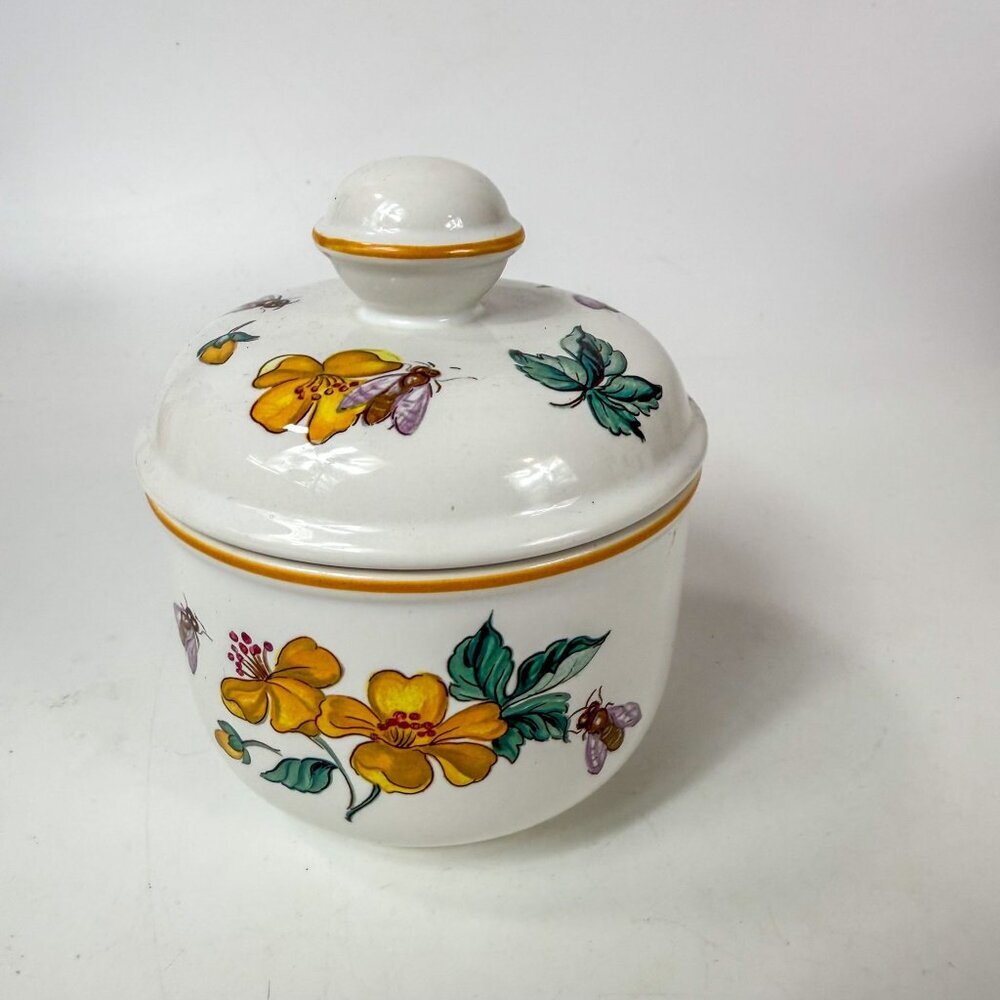 Villeroy & Boch Malaga Yellow Ceramic Jelly Jam Lidded Jar